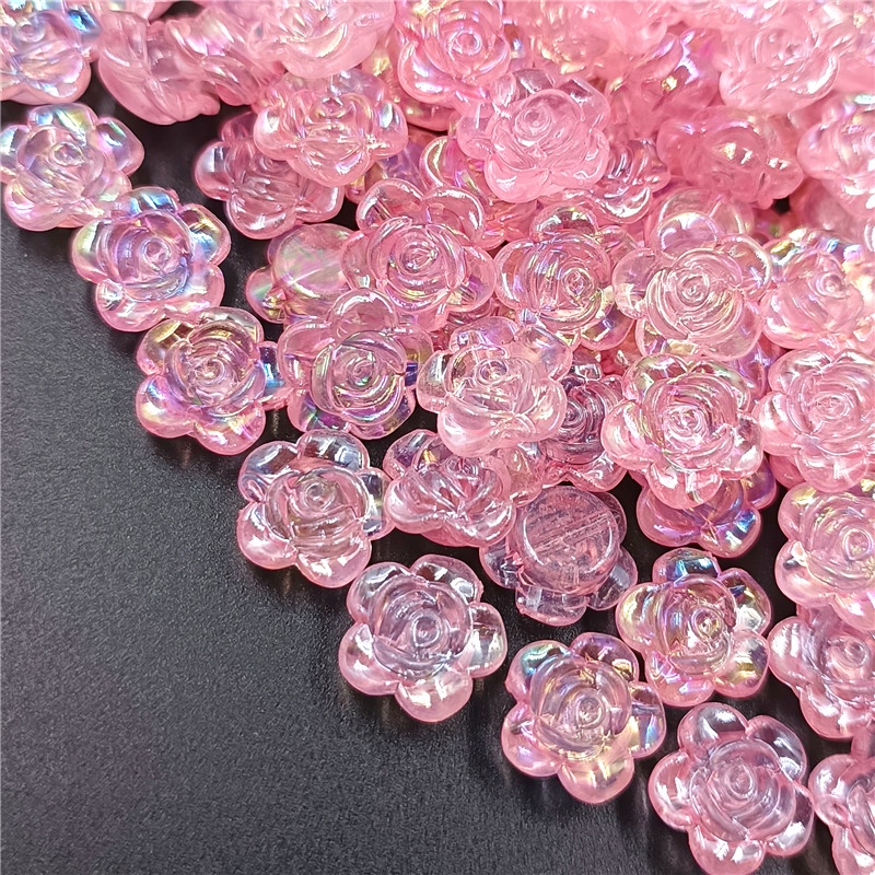 จี้ลูกปัดดอกไม้ หลากสี สําหรับทําเครื่องประดับ DIY 20 ชิ้น