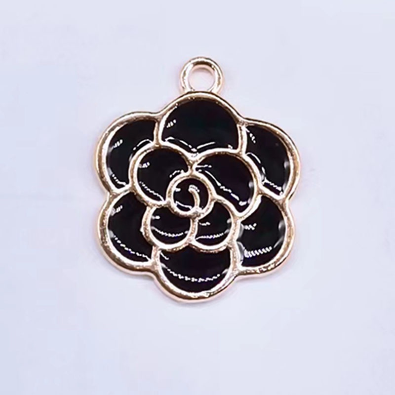 จี้สร้อยคอ สร้อยข้อมือ ลายดอกไม้ แฮนด์เมด DIY 10 ชิ้น