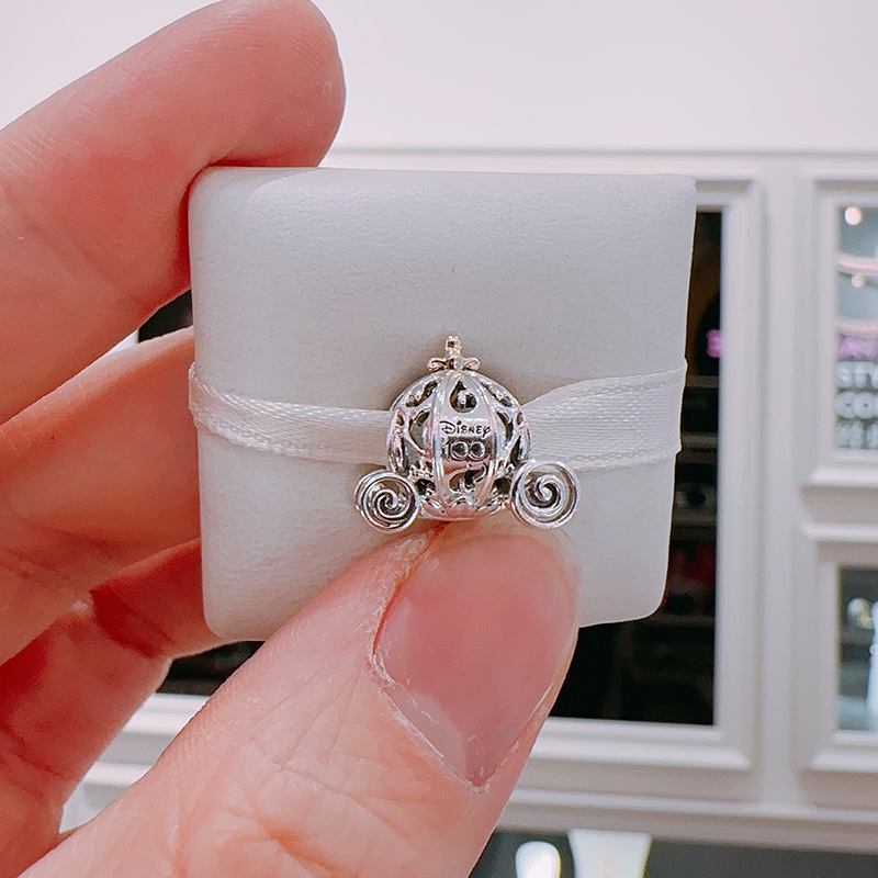 จี้เงิน เกรด 925 รูป Disney Cinderella Magic Carriage เหมาะกับวันครบรอบ