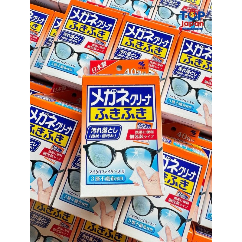 ฉลากญี่ปุ่น ของแท้ % แผ่นเช็ดทำความสะอาดแว่น Quickwipe Fuki Fuki / Fuki Fuki Anti-Fog wipe