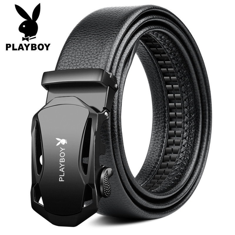 ซื้อ 1 แถม 1SALEPlayboy บรรจุภัณฑ์ของแท้ 100% พร้อมส่ง เข็มขัดหนังแท้ เข็มขัดผู้ชาย