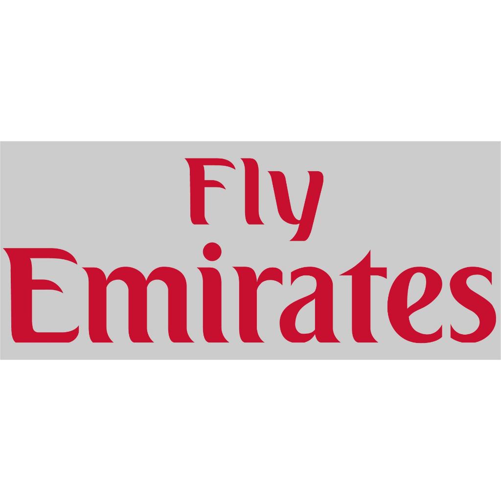 ตัวรีดติดเสื้อ Fly Emirates มี4สี ติดเสื้อบอลงานแก้ขนาดตามแบบ
