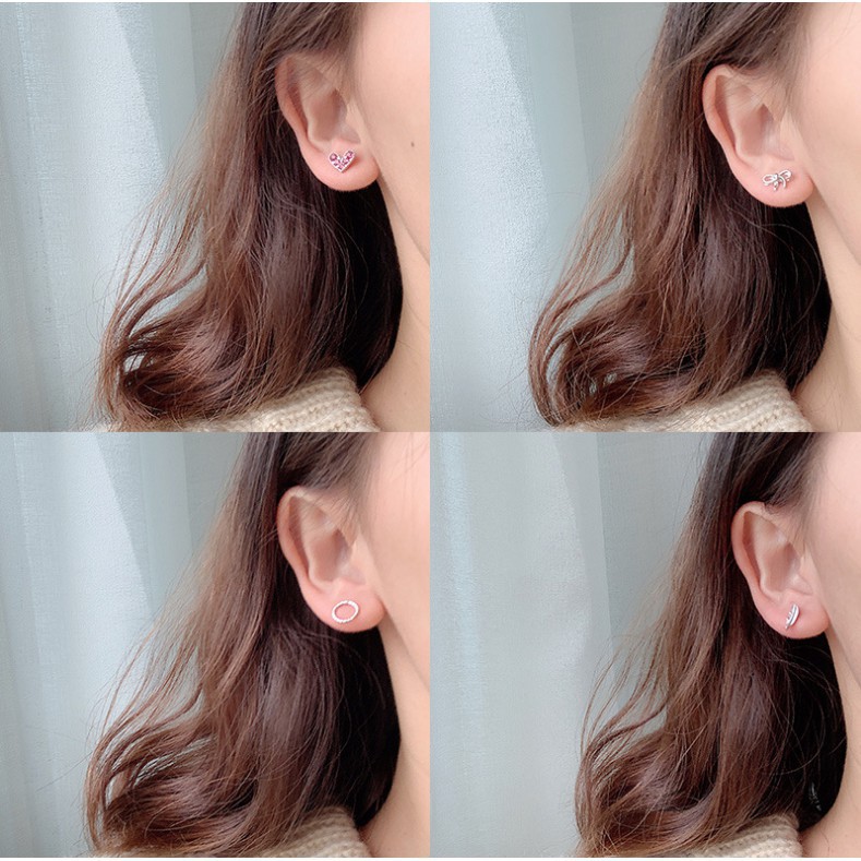 ต่างหูแฟชั่น สไตล์มินิมอล เรียบง่าย ดูดี 6 คู่