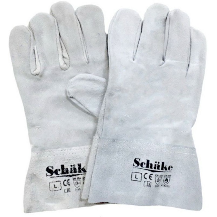 ถุงมือหนังสั้น ถุงมือจับเหล็ก SCHAKE ราคา 1 คู่