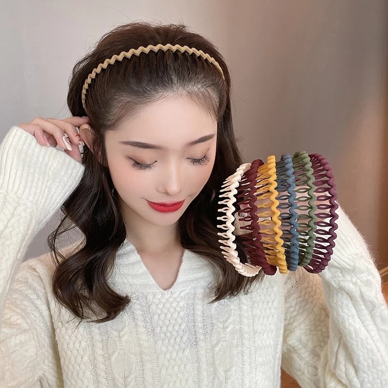 ที่คาดผม กันลื่น สีแคนดี้ เรียบง่าย ทนทาน เครื่องประดับ สําหรับผู้หญิง