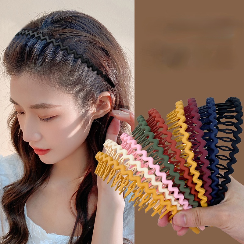 ที่คาดผม กันลื่น เครื่องประดับผม ออกแบบดี สีเงิน