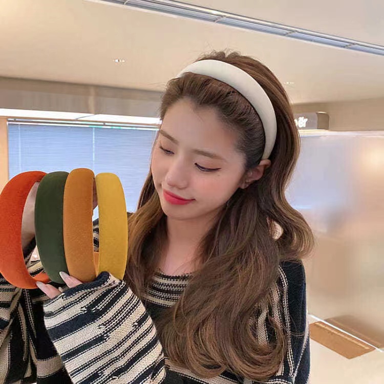 ที่คาดผม คาดผม ฟองน้ำ สีสัน น่ารัก ที่คาดผมเกาหลี แฟชั่นสำหรับผู้หญิง