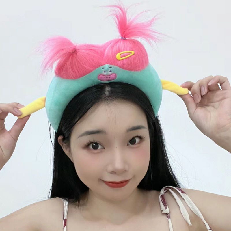 ที่คาดผม ตุ๊กตาการ์ตูนตลกน่ารัก สามมิติ สีสันสดใส เครื่องประดับผม สําหรับผู้หญิง