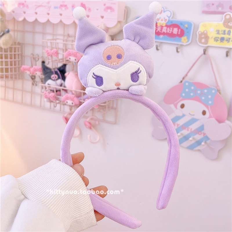 ที่คาดผม ผ้ากํามะหยี่ขนนิ่ม ลายการ์ตูน Cinnamon Dog Melody น่ารักมาก 2024