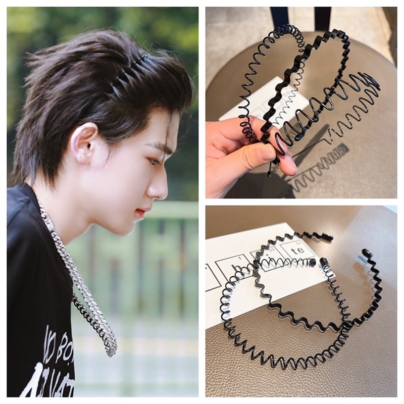 ที่คาดผม ลายคลื่น แฟชั่นเกาหลี สําหรับผู้ชาย