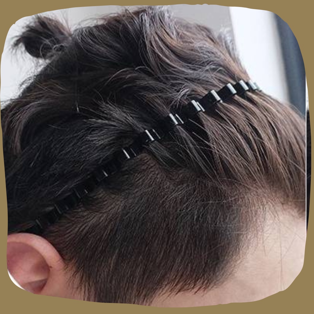 ที่คาดผมผู้ชาย  1 ชิ้น   Headband Men (CLASSIC PLUSH) ที่คาดศีรษะ ที่คาดผม สไตล์เกาหลีเรียบง่าย แฟชั่นผู้ชาย