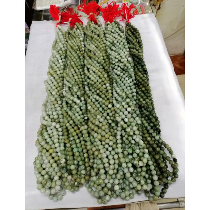 ประคำ​สวดมนต์​108​เม็ด​ หยก​พม่า​10-11มม.​ Jade by maleeshop