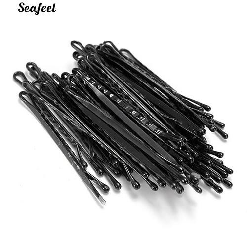 ปิ่นปักผมโลหะสีด ํา Pins Hairpins 50 ชิ้น