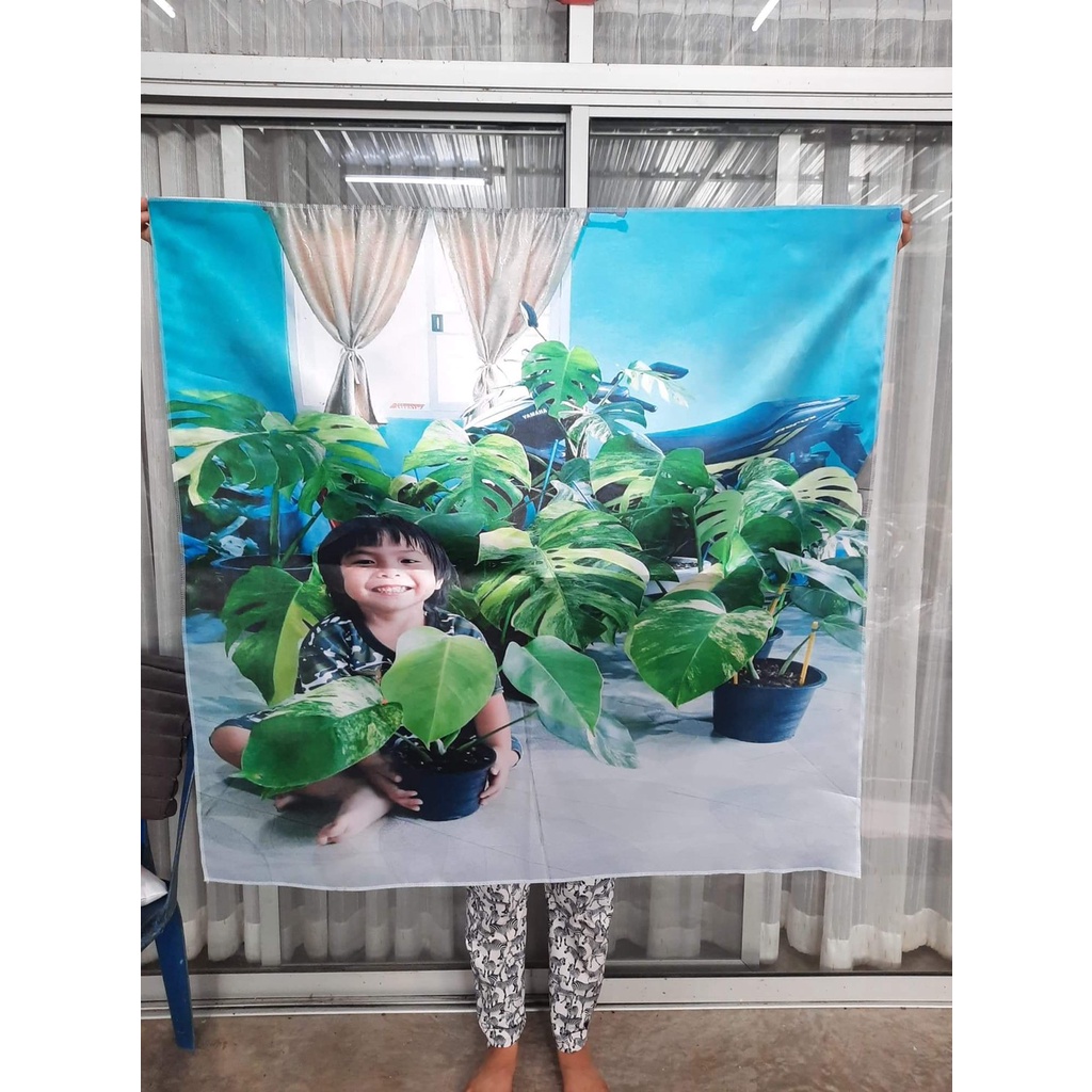 ผ้าคลุมไหล่ผ้าพันคอขนาด100*100ซม.