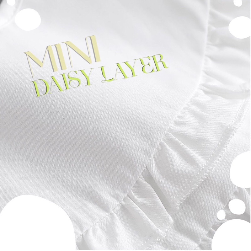 พร้อมส่ง  MINI DAISY LAYER  ปกคอถอดได้ รุ่นเลเยอร์ ไซส์มินิ สีขาว ระบายหวาน cotton งานเกรดพรีเมี่ยม