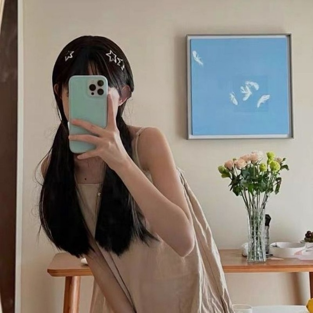 พร้อมส่ง Y2K กิ๊บติดผม รูปดาวห้าแฉก สีเงินสดใส สําหรับเด็กผู้หญิง