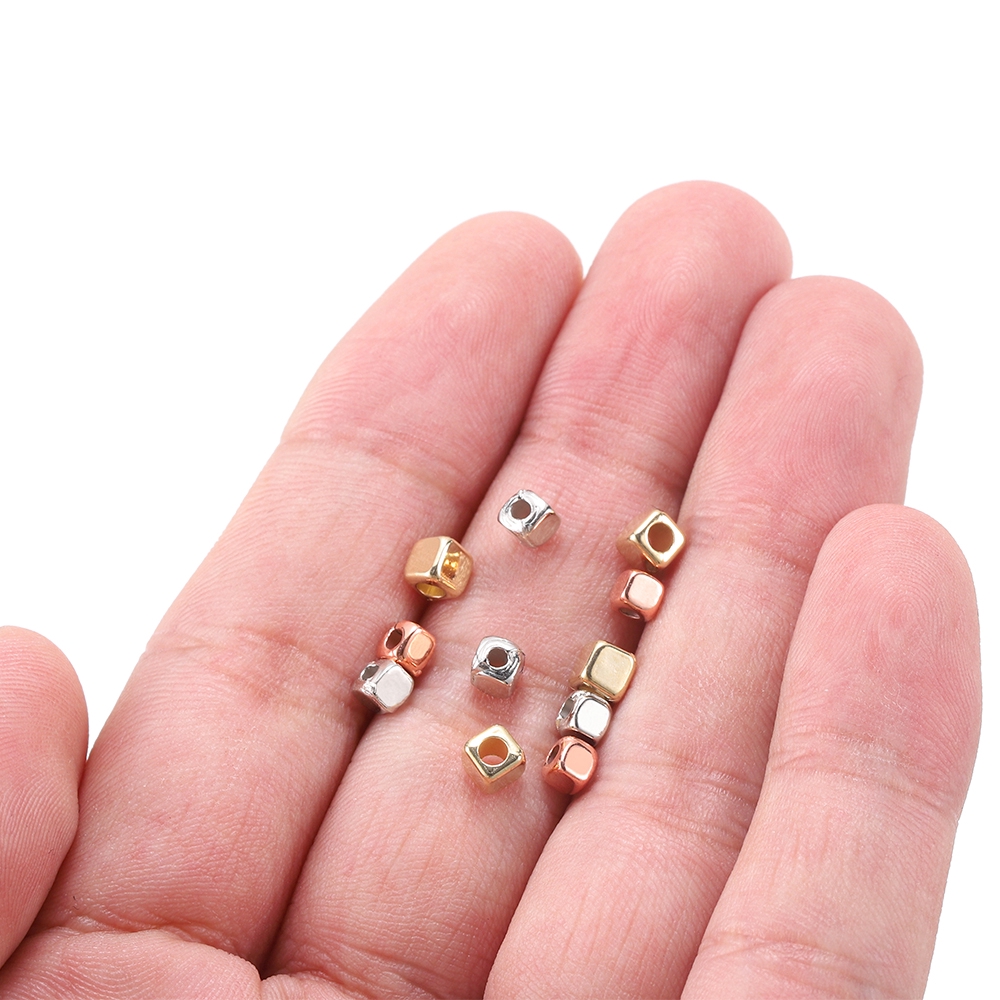 พร้อมส่ง ลูกปัดพลาสติก ทรงสี่เหลี่ยม สําหรับทําเครื่องประดับ Diy 300-500 ชิ้นต่อล็อต