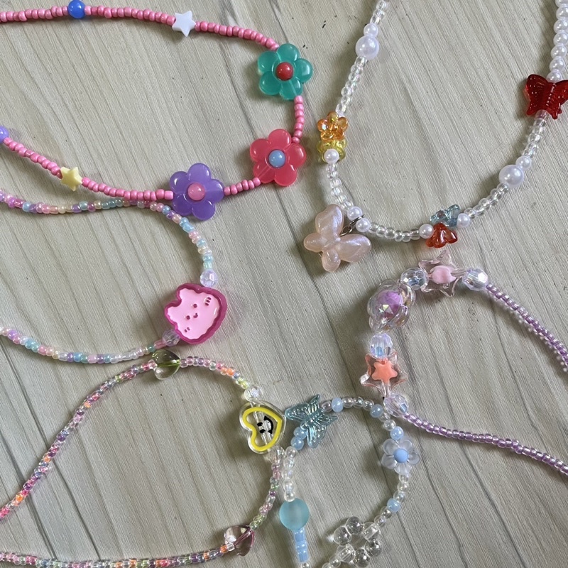 [พร้อมส่ง] สร้อยคอลูกปัดแฟชั่น น่ารัก หลากหลายแบบ มินิมอล