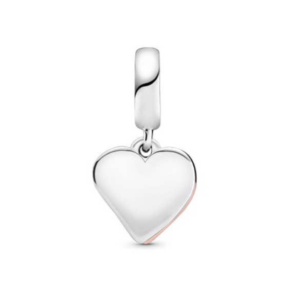[พร้อมส่ง สินค้าแท้  ] Pandora Sparkling Freehand Heart Dangle Charm
