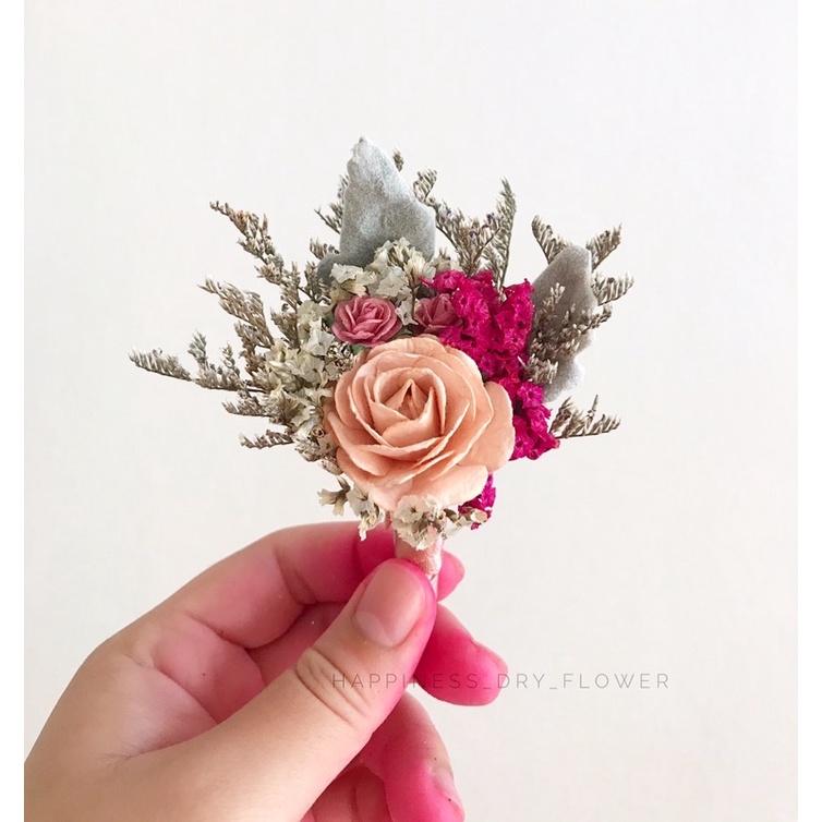พร้อมส่ง!! เข็มกลัดติดอกโทนโอรส(ออกสีส้มอ่อนๆนะคะ)