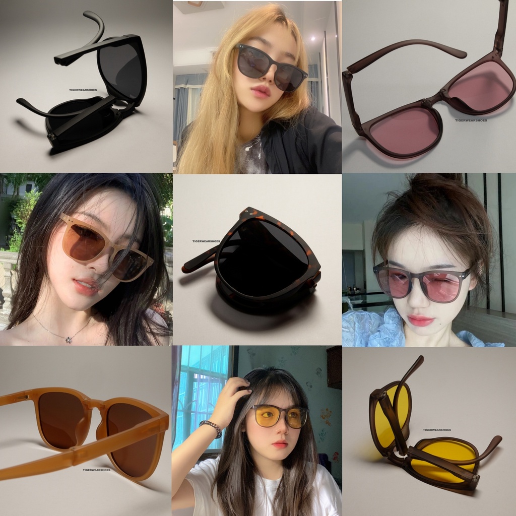[พร้อมส่ง] แว่นกันแดดพับได้ แว่นตาแฟชั่น พกพาสะดวก แว่นกันแดดแฟชั่น ป้องกันรังสียูวี