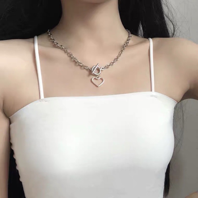 (พร้อมส่ง/2สี) สร้อยคอโลหะผสมไททาเนียม 2020 ใหม่สไตล์ยุโรป