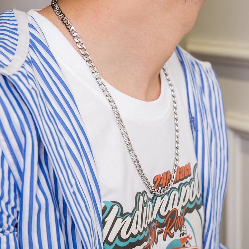 พร้อมส่งจากไทย เครื่องประดับแฟชั่น สร้อยคอโซ่ hiphop สร้อยคอฮิปฮอป เท่ห์ๆ สไตล์เกาหลี N139