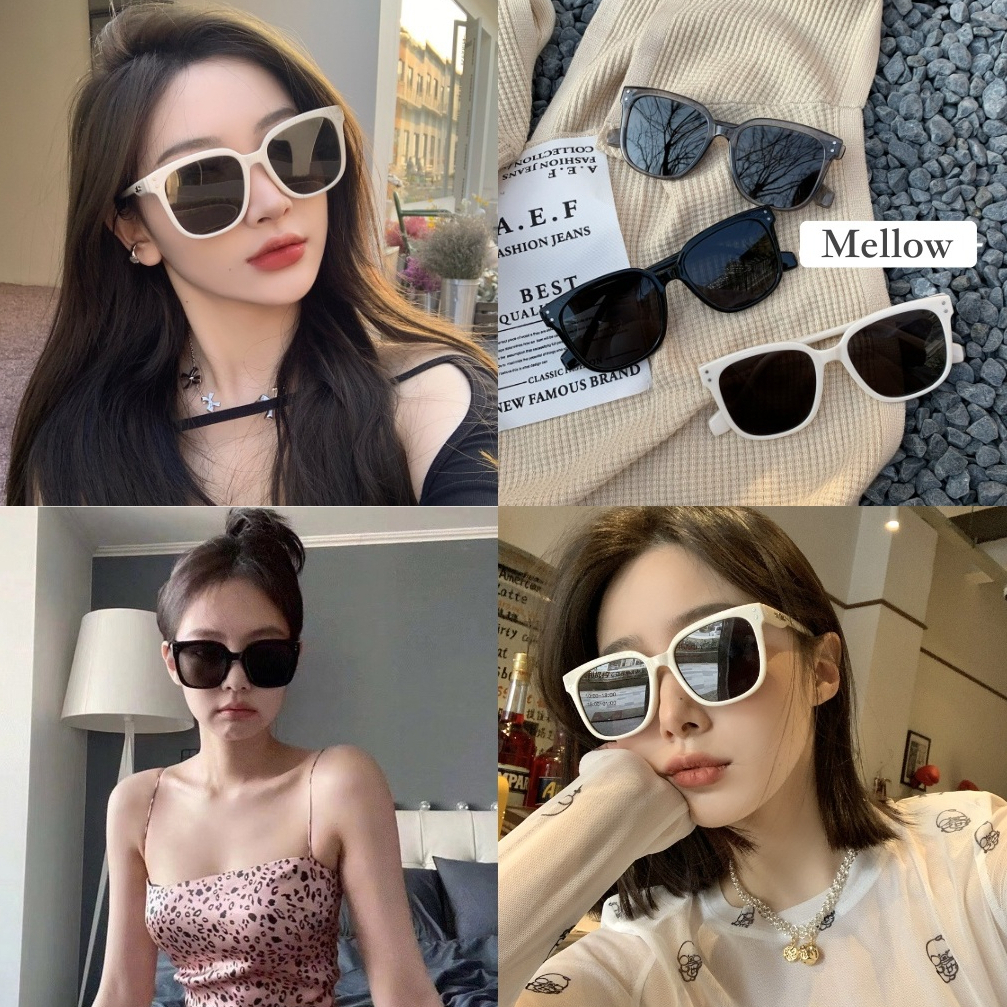 [พร้อมส่งร้านไทย] แว่นตาแฟชั่น แว่นกันแดด สไตล์ Jennie Blackpink สวย ดูแพง ฟีลลูกคุณ ลุคไฮโซสุดๆ Mellow SG17.