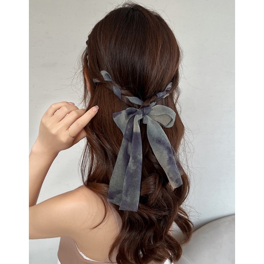 [พร้อมส่งในไทย] ที่คาดผม ริบบิ้นโบว์ เกาหลี สําหรับผู้หญิง แฟชั่นหวาน เครื่องประดับผม A088