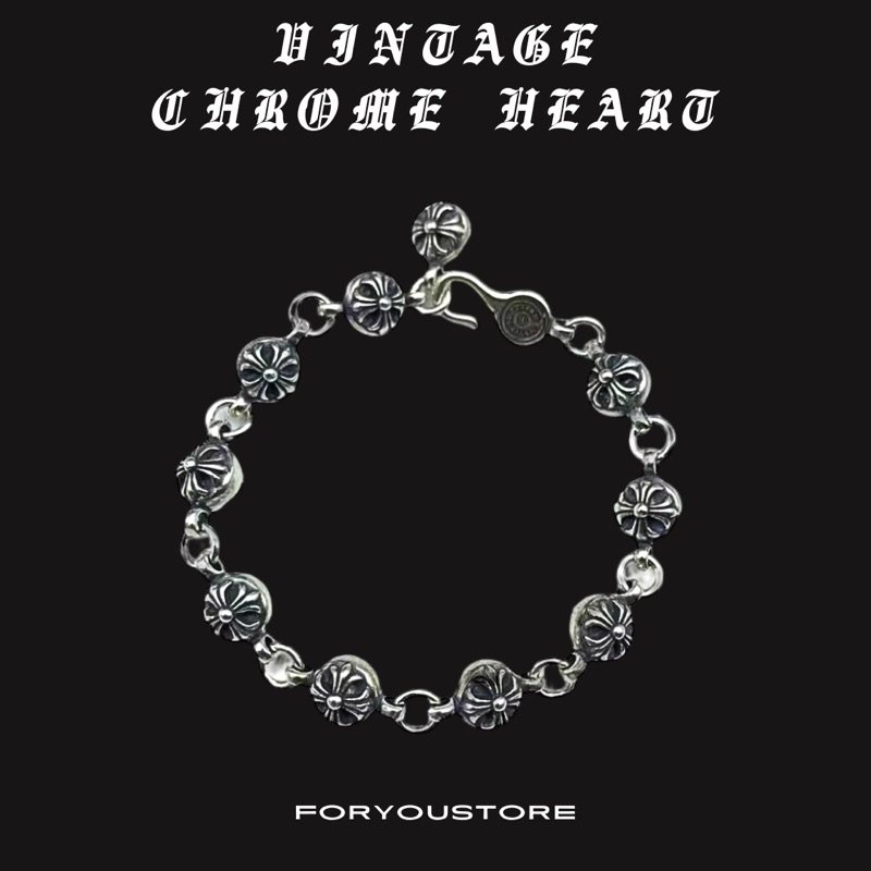 ฟรีกล่อง  กำไล CHROME HEAETS ⚜️โคมฮาร์ท ⚜️ Chrome Hearts ♥️ มีหลายแบบ