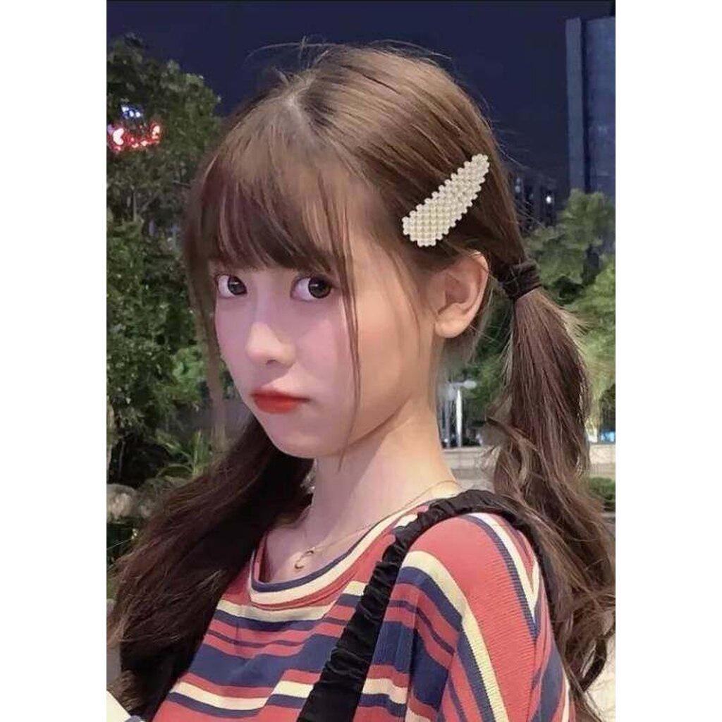 มาหยากิ๊ฟช้อป  กิ๊บติดผม ประดับไข่มุก เรียบหรู สไตล์เกาหลี สำหรับสุภาพสตรี ทั่วไป