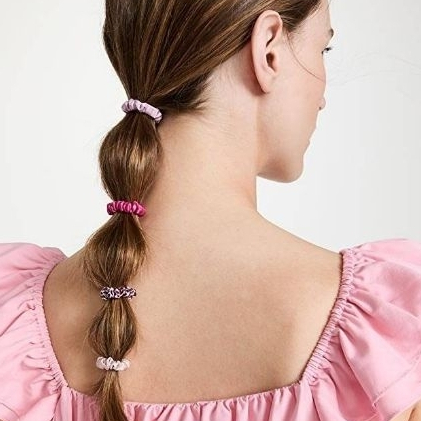 ยางมัดผมผ้าไหม mulberry silk 100%  SLIP CLASSIC MINNIE SCRUNCHIES ของแท้ นำเข้าจากออสเตรเลีย​