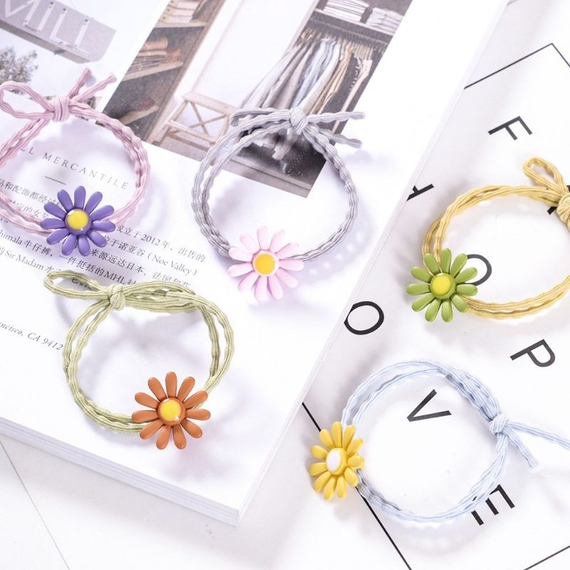 ยางรัดผม ดอกเดซี่ พร้อมส่ง