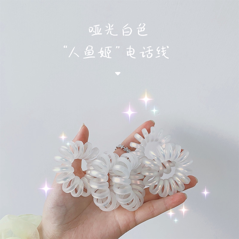 ยางรัดผม แบบเกลียว ไร้รอยต่อ ที่เรียบง่าย สำหรับผู้หญิง d207310