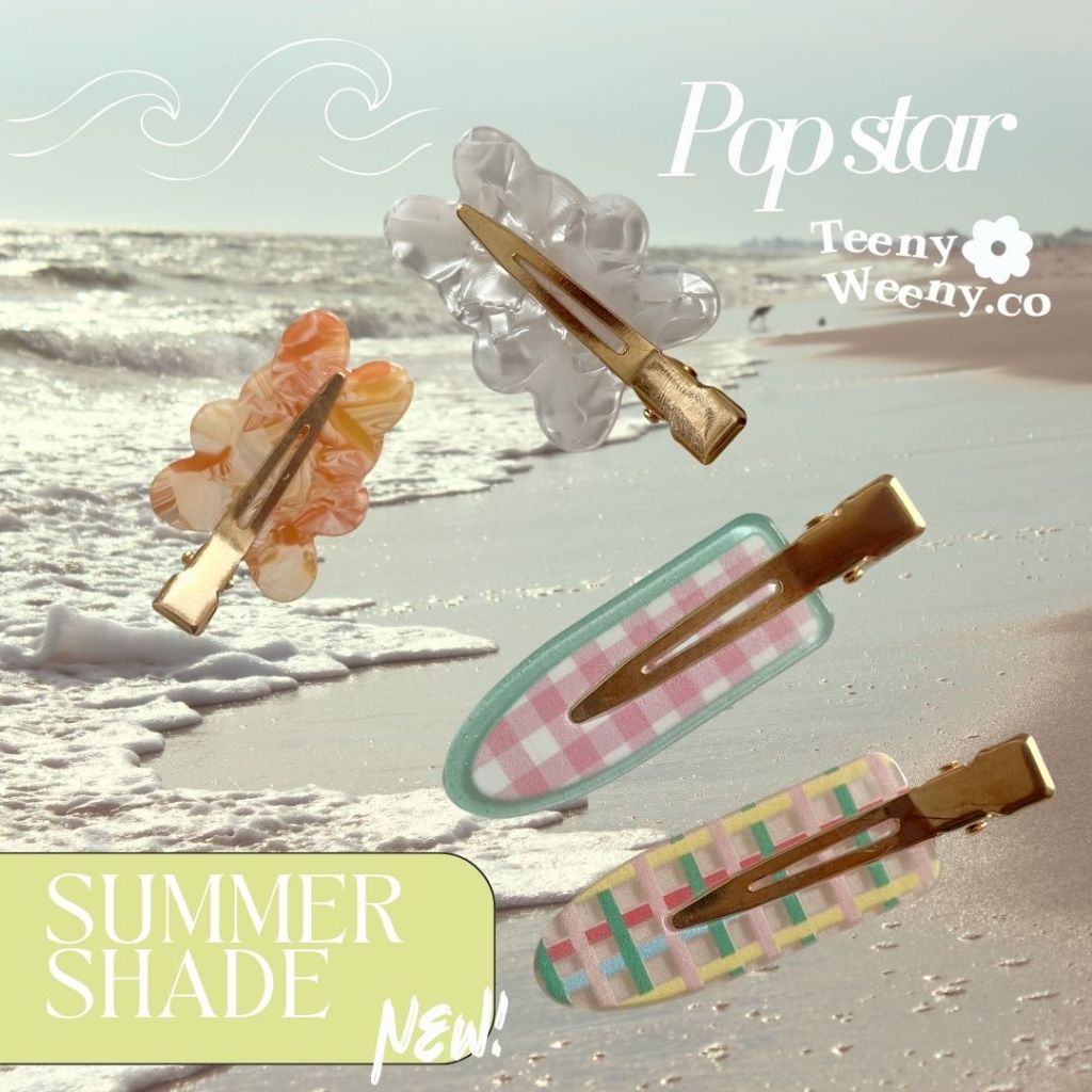 *ราคาต่อชิ้น**12สีใหม่⚡️  70สี best seller กิ๊บแต่งหน้า  TeenyWeeny.co➰✨ pop star กิ๊บตแต่งหน้าo