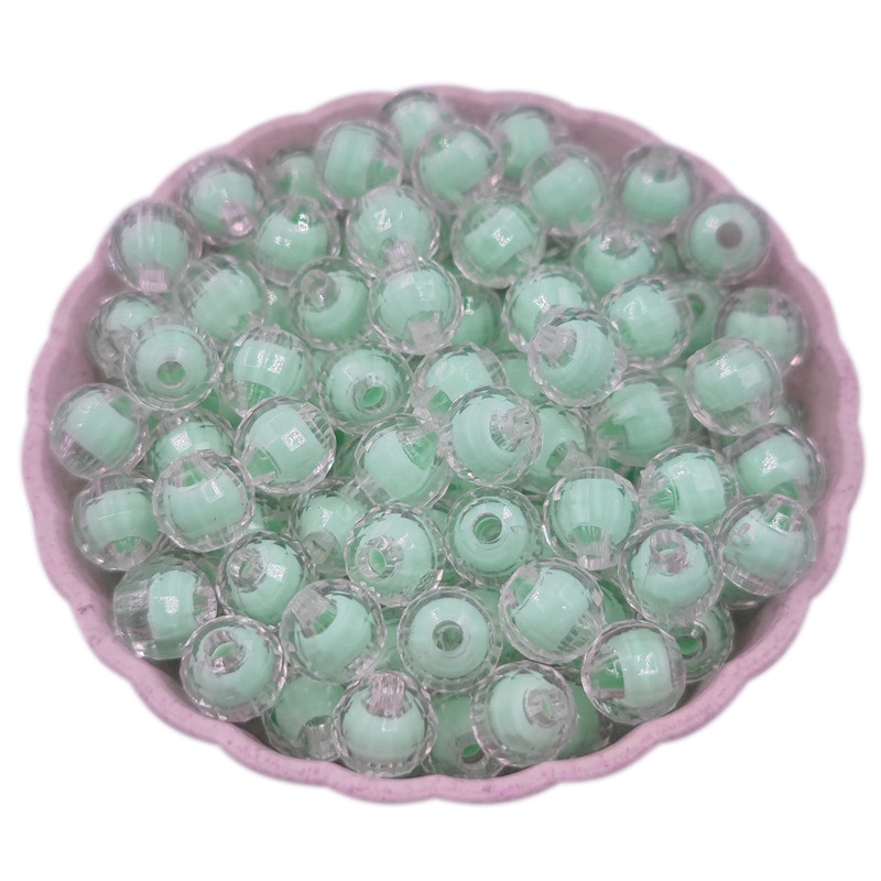 ลูกปัดอะคริลิคใส สีแคนดี้ 8/10 มม. สําหรับทําเครื่องประดับ DIY (20/40 ชิ้นต่อถุง)
