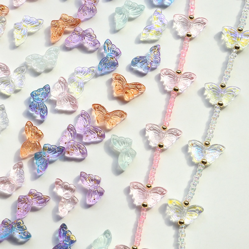 ลูกปัดแก้ว รูปดาวห้าแฉก สีทอง สําหรับทําเครื่องประดับ แฮนด์เมด Diy จํานวน 20 ชิ้น