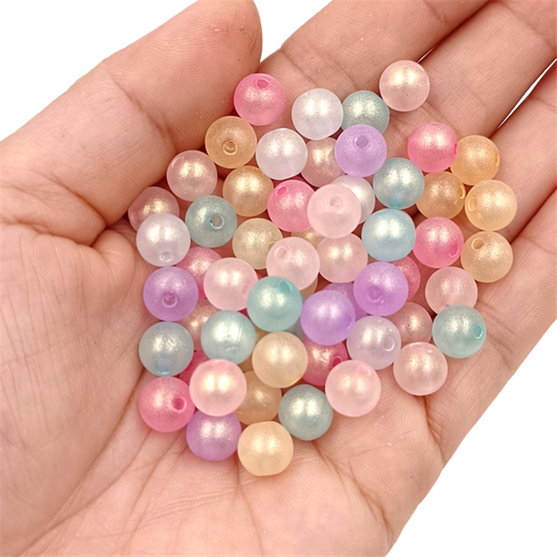ลูกปัดไข่มุก ทรงกลม สวยหรู สําหรับทําเครื่องประดับ สร้อยข้อมือ ต่างหู DIY 30 ชิ้น