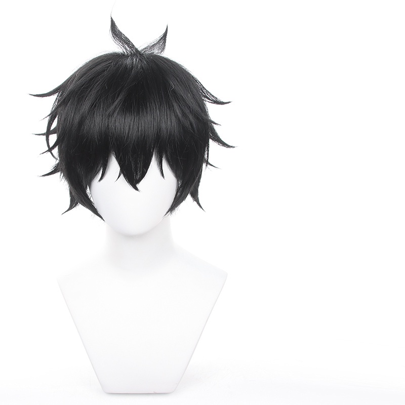 วิกผมสั้น สีดำ เหามะกับขนาดหัว50-60CM สำหรับstar rail cosplay