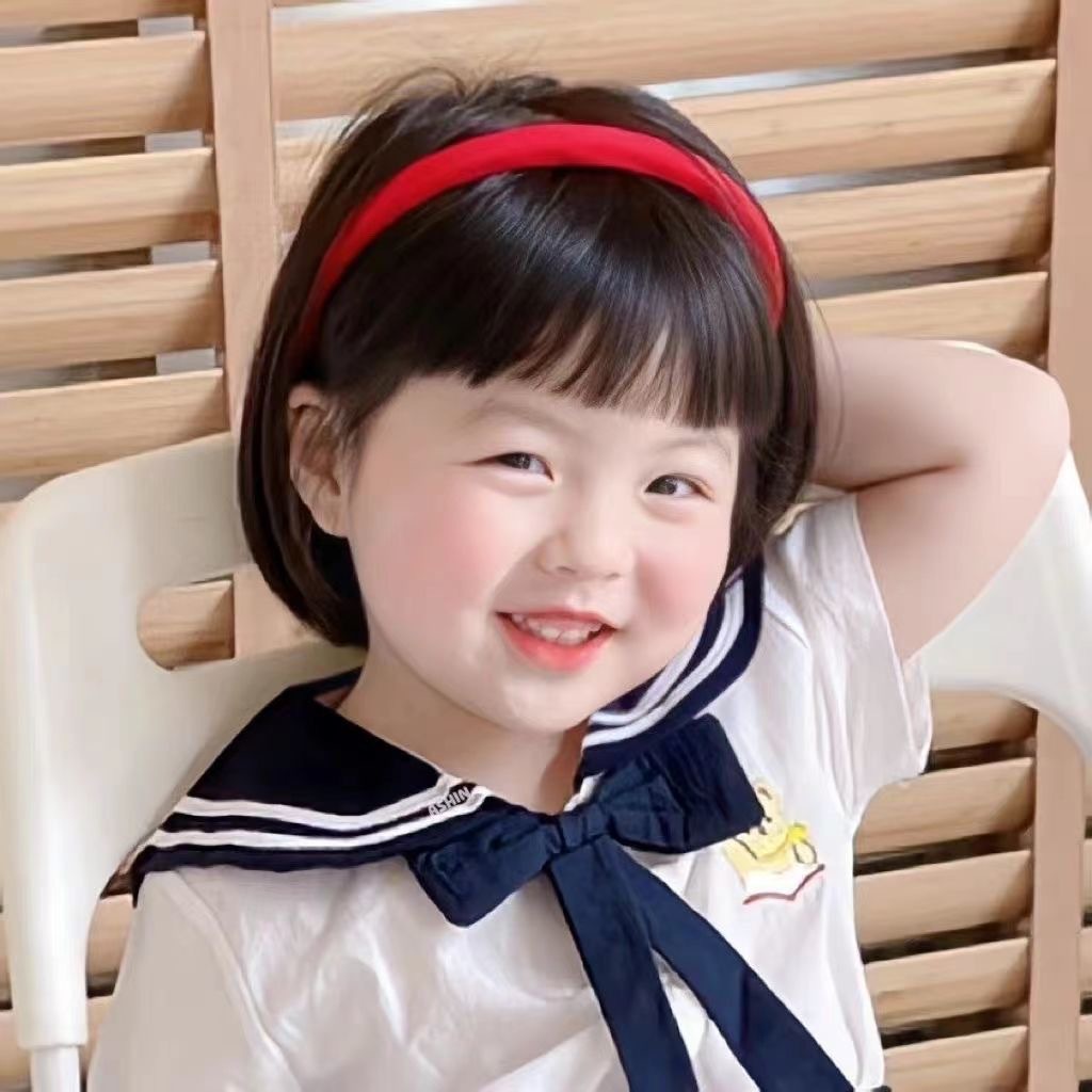 วิกผมเด็ก ผมสั้นฟู วิกผมเด็กผู้ชาย เวอร์ชั่นเกาหลี Qi Liuhai BOBO วิกผมสั้นตรง แบบเต็ม