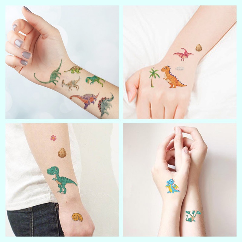 สติกเกอร์รอยสักชั่วคราว ลายยูนิคอร์น เจ้าหญิง สําหรับเด็ก 10 ชิ้น ต่อชุด
