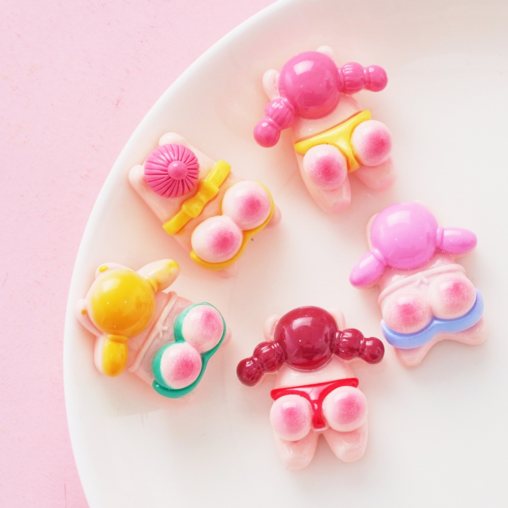 สติกเกอร์เรซิ่น รูปก้นใหญ่ แฮนด์เมด diy สําหรับติดตกแต่งตู้เย็น