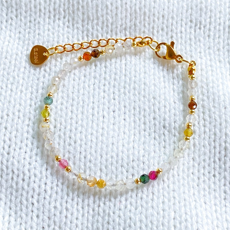 สร้อยข้อมือ หินนำโชค ไหมทอง  Golden Rutilated Quartz สร้อยแขน กำไลข้อมือ ผ่านพิธี ปลุกเสก ของแท้