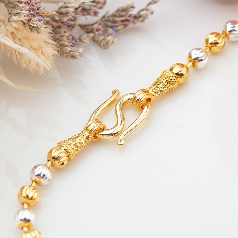 สร้อยข้อมือทองสองกษัตริย์ ลายอินฟินิตี้infinity สร้อยข้อมือแฟชั่น พร้อมส่ง