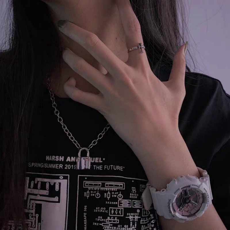 สร้อยคอ จี้แม่กุญแจ สไตล์พังค์ ฮิปฮอป