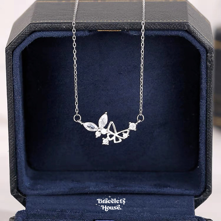 สร้อยคอเงินแท้ Papillon ♡. (ปาปิยอง) ส่งฟรี EMS ! [C9-2]