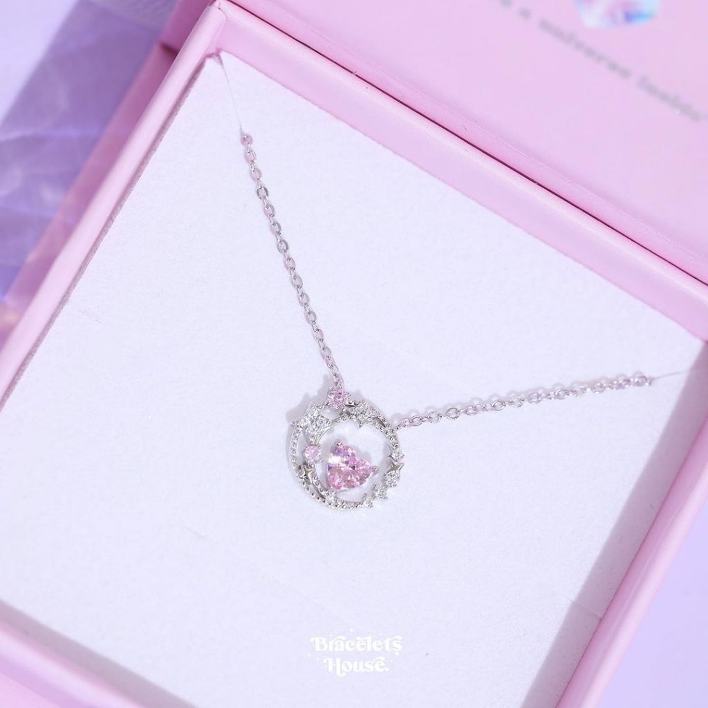 สร้อยคอเงินแท้ Stella Luna  ✨ ส่งฟรี EMS ! [D9-1]