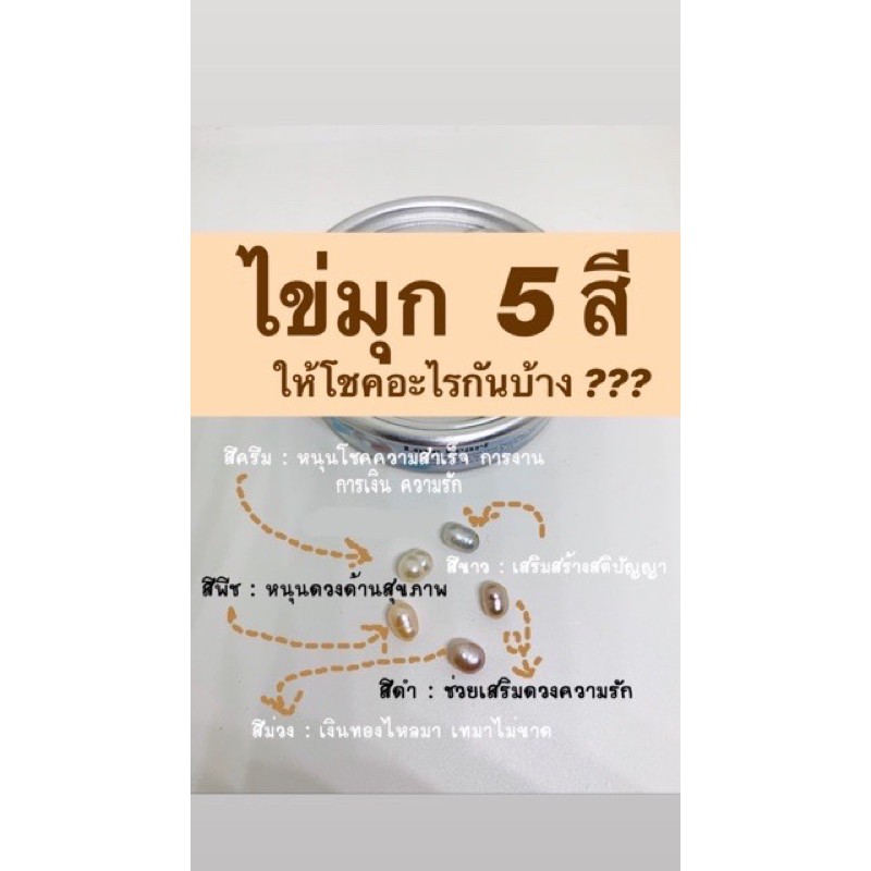 สร้อยไข่มุกหอยมุกแกะเอง(คละลายกล่อง)