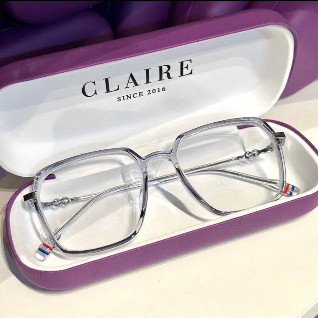 (สายตาสั้น) CLAIRE CD : แว่นสายตาสั้นกรองแสงออกแดดเปลี่ยนสี Candy สายตาสั้น 50-400 กรองแสง ตัดแสง