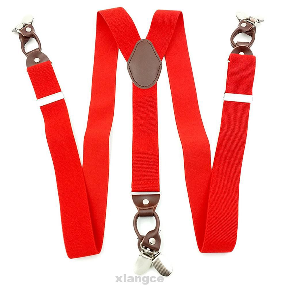 สายเอี๊ยมหนังแบบพกพาสําหรับผู้ชาย Suspenders